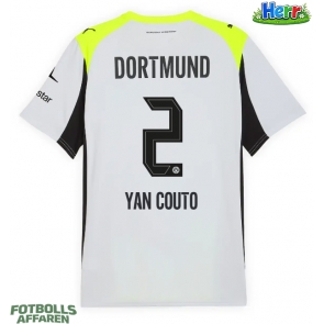 Borussia Dortmund Yan Couto #2 Bortatröja 2025-26 Kortärmad